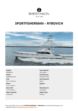 RYBOVICH - Sportfisherman