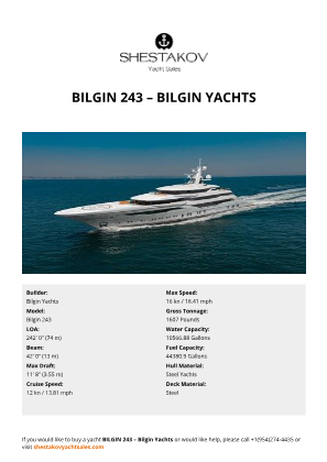 Bilgin Yachts - Bilgin 243