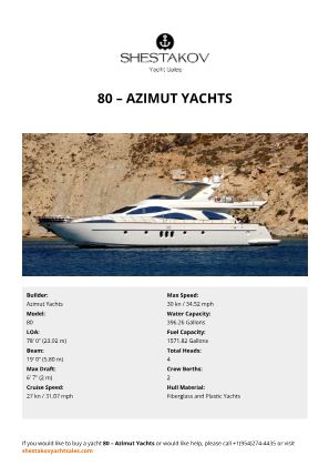 Azimut Yachts - 80