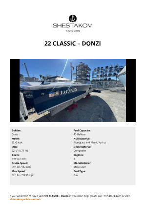Donzi - 22 Classic