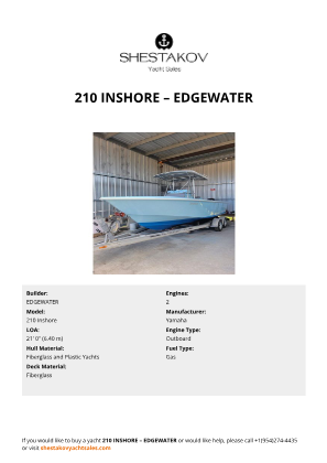 EDGEWATER - 210 Inshore