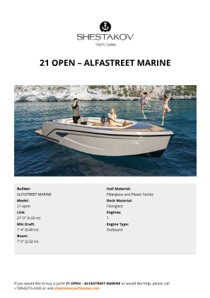 ALFASTREET MARINE - 21 open