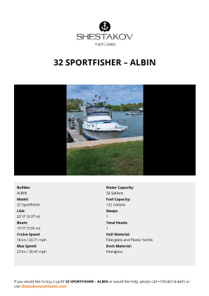 ALBIN - 32 Sportfisher