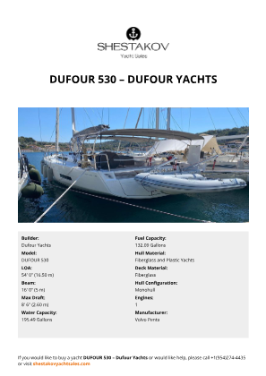 Dufour Yachts - DUFOUR 530