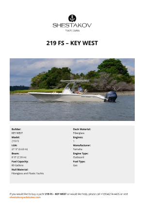 KEY WEST - 219 FS