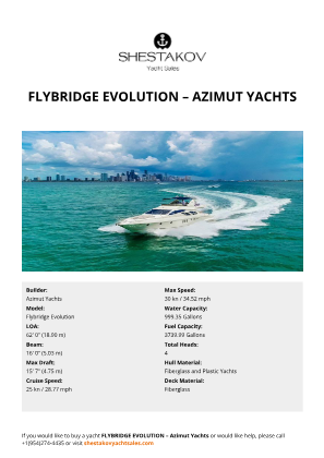 Azimut Yachts - Flybridge Evolution
