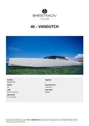 VANDUTCH - 40