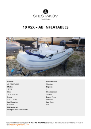 AB INFLATABLES - 10 VSX