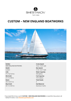 NEW ENGLAND BOATWORKS - Custom