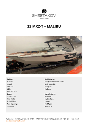 MALIBU - 23 MXZ-T