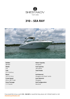 SEA RAY - 310
