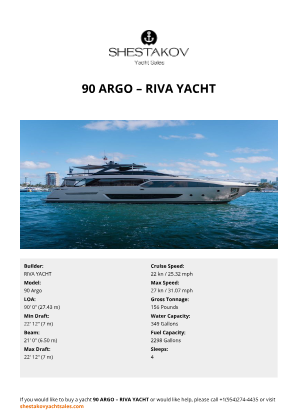 RIVA YACHT - 90 Argo