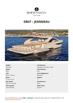 Jeanneau - DB37