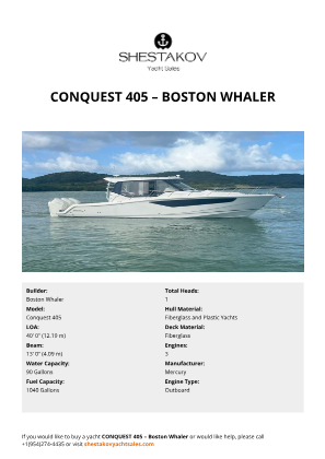 Boston Whaler - Conquest 405