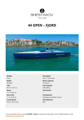 Fjord - 44 Open