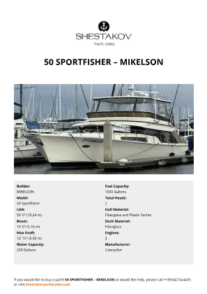 MIKELSON - 50 Sportfisher
