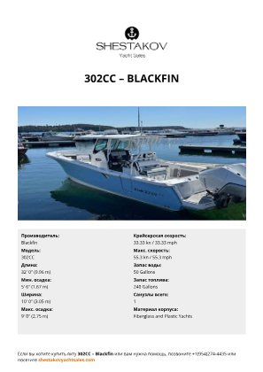 Blackfin - 302CC