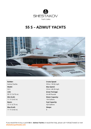 Azimut Yachts - 55 S