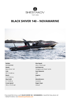 NOVAMARINE - Black Shiver 140