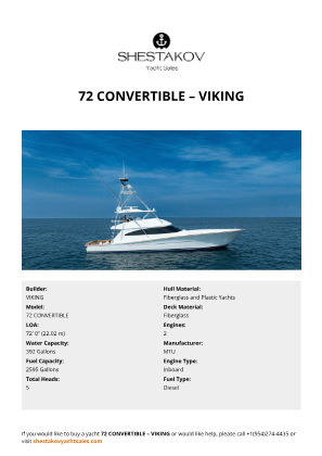 VIKING - 72 CONVERTIBLE
