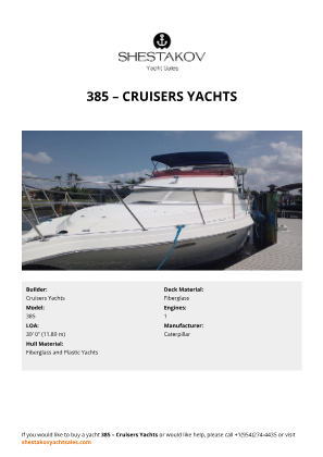 Cruisers Yachts - 385