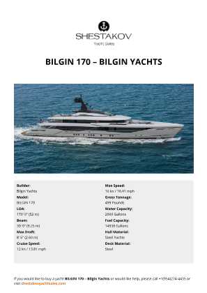 Bilgin Yachts - BILGIN 170