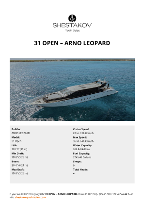 ARNO LEOPARD - 31 Open