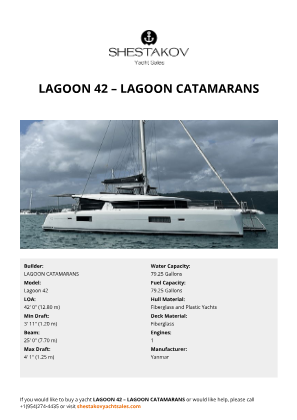 N/A - Lagoon 42