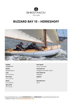 HERRESHOFF - Buzzard Bay 15