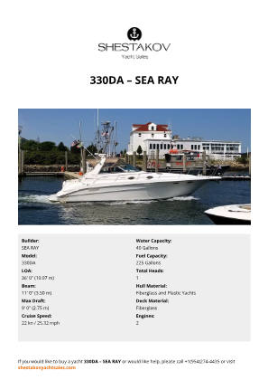 SEA RAY - 330DA