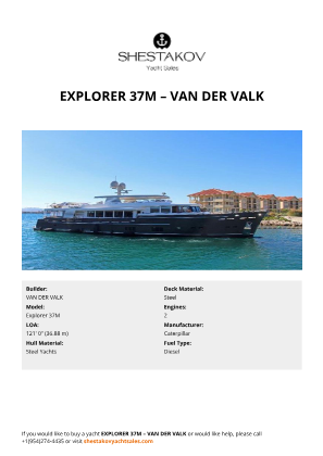 VAN DER VALK - Explorer 37M