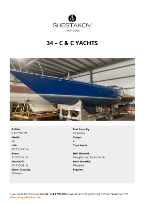 C & C YACHTS - 34