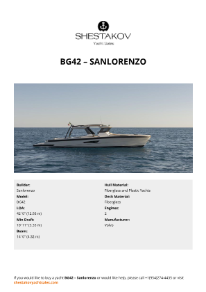 Sanlorenzo - BG42