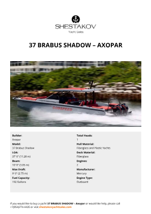 Axopar - 37 Brabus Shadow
