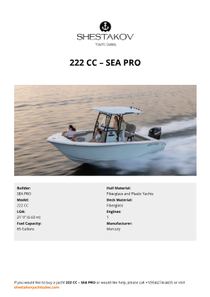 SEA PRO - 222 CC