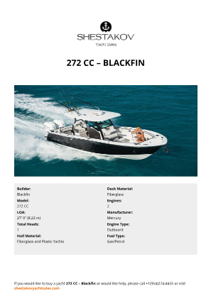 Blackfin - 272 CC