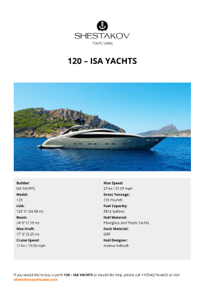 ISA YACHTS - 120