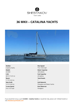 Catalina Yachts - 36 MKII