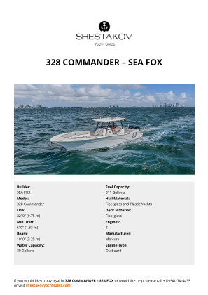 SEA FOX - 328 Commander
