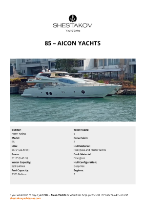 Aicon Yachts - 85