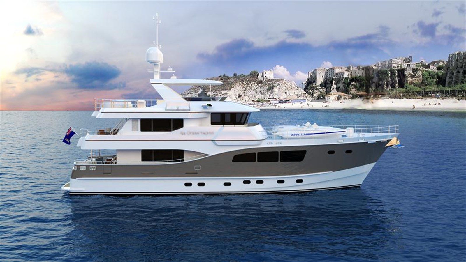 Купить All Ocean Yachts 90' Steel Tri - Deck Explorer Yacht