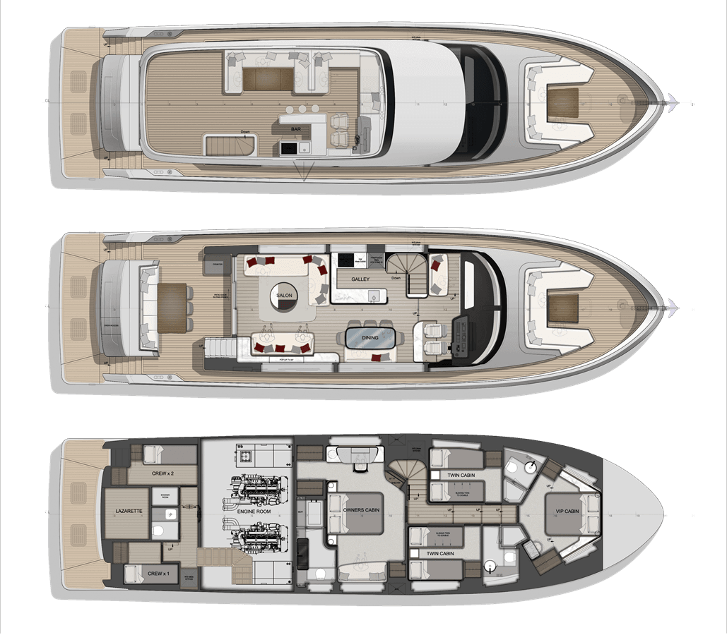 Купить яхту Majesty 72 - Majesty Yachts в Shestakov Yacht Sales