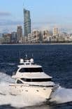 JOHNSON 83' SKYLOUNGE WHYDRAULIC PLATFORM - Johnson yacht sale