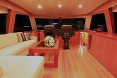 Buy a JOHNSON 83' FLYBRIDGE wHYDRAULIC PLATFORM 83 at Shestakov Yacht Sales